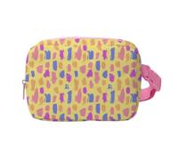 Hixingo Bum Bag for Men Women Waterproof, Bumbag Large with Zipper Lightweight Waist Pack with Adjustable Belt for Sports Running Hiking Walking Travel (Polka dot Print 6,20x14x5cm)
