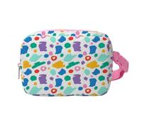 Hixingo Bum Bag for Men Women Waterproof, Bumbag Large with Zipper Lightweight Waist Pack with Adjustable Belt for Sports Running Hiking Walking Travel (Polka dot Print 9,20x14x5cm)