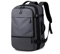 Hixingo Cabin Bag Backpack 49x31x25, Underseat Carry on Bags for Airplanes Foldable Lightweight Travel Backpack for Weekender Getaways and Business Trips (Dark Gray)