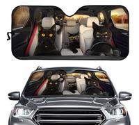 Hixingo Car Windshield Sunshade, 3d Cat Animals print Front Window Sunshades, Car Sun Shades Windscreen, Heat Shield Sun Visor, Foldable Auto Windscreen Shade (cat 8)