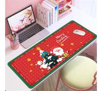Hixingo Christmas Large Mouse Mat, Red Christmas Gaming Mouse Pad, Santa Claus Mouse Pad, Mousepad with Stitched Edges, Non-Slip Rubber Base Mouse Pads for Office Home (Snowman,800x300x3mm)