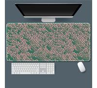 Hixingo Creative Graffiti Mouse Mat, Gaming Mouse Pad, Large Mouse Mat, Mousepad with Stitched Edges, Non-Slip Rubber Base Mouse Pads for Office & Home (600x300x3mm,red and green)