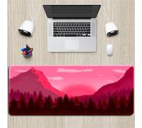 Hixingo Creative Landscape Mouse Mat, Gaming Mouse Pad, Large Mouse Mat, Mousepad with Stitched Edges, Non-Slip Rubber Base Mouse Pads for Office & Home (800x300x3mm,sunrise)