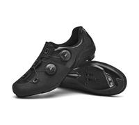 Hixingo Cycling Shoes Mens SPD-SL SPD Look Delta Road Bicycle Shoes Womens MTB Bicycle Shoe Unisex Breathable Comfortable Mountain Bike Sneaker with Compatible Cleat (Black,12)