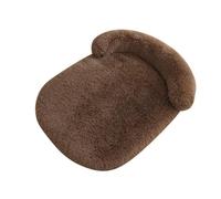 Hixingo Dog Bed for Medium Small Large Puppy kitten Solid Colors Fluffy Anti AnXiety Cat Bed, Machine Washable Dog Mat Fluffy Comfortable Mat for Cat for Living Room Bedroom Balcony (Brown,L)