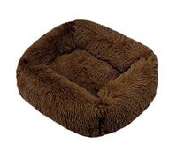 Hixingo Dog Bed for Medium Small Large Puppy kitten Solid Colors Fluffy Anti AnXiety Cat Bed, Machine Washable Dog Mat, Fluffy Comfortable Mat for Cat for Living Room Bedroom Balcony (Coffee,XS)