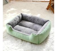 Hixingo Dog Bed for Medium Small Puppy kitten, Fluffy Anti AnXiety Cat Bed, Machine Washable Dog Mat, Fluffy Comfortable Mat for Cat for Living Room, Bedroom, Balcony (Green,XXL-97 * 68 * 19cm)