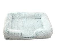 Hixingo Dog Bed for Medium Small Puppy Kitten, Tie-Dye Fluffy Anti AnXiety Cat Bed, Machine Washable Dog Mat, Fluffy Comfortable Mat for Cat for Living Room, Bedroom, Balcony (Green,L)