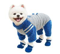 Hixingo Dog Coats with Legs, Winter Warm Comfortable Dog Coat Snow Pet Jacket with Harness Hole and D-Ring for Small Medium Large Pet Indoor & Outdoor Wear (521 Blue,XXL)