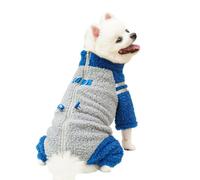 Hixingo Dog Coats with Legs, Winter Warm Comfortable Dog Coat Snow Pet Jacket with Harness Hole and D-Ring for Small Medium Large Pet Indoor & Outdoor Wear (522 Blue,XXL)