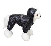 Hixingo Dog Coats with Legs, Winter Warm Comfortable Dog Coat Snow Pet Jacket with Harness Hole for Small Medium Large Pet Indoor & Outdoor Wear (MY21 Black,XXL)