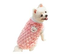 Hixingo Dog Fleece Jumper Vest Sweater Warm Flannel Winter Pullover Jacket with D-Ring for Small, Medium & Large Dogs, Cold Coat for Puppy Dogs Boy or Girls Pet (411 Pink,XXL)