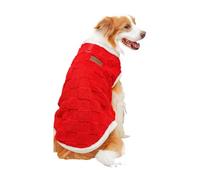 Hixingo Dog Fleece Jumper Vest Sweater Warm Flannel Winter Pullover Jacket with D-Ring for Small, Medium & Large Dogs, Cold Coat for Puppy Dogs Boy or Girls Pet (412 Red,6XL)