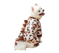 Hixingo Dog Fleece Jumper Vest Sweater Warm Flannel Winter Pullover Jacket with D-Ring for Small, Medium & Large Dogs, Cold Coat for Puppy Dogs Boy or Girls Pet (497 Brown,L)