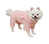 Hixingo Dog Fleece Jumper Vest Sweater Warm Fleece Winter Pullover Jacket with D-Ring for Small, Medium & Large Dogs, Cold Coat for Puppy Dogs Boy or Girls Pet (0525 Pink,L)