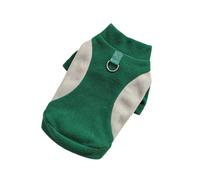 Hixingo Dog Fleece Jumper Vest Sweater Warm Winter Pullover Jacket for Small, Medium & Large Dogs with D-Ring Stretch Fit Pet Cold Weather Coat for Dogs Boy or Girls (Green-gray,XXL)