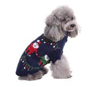 Hixingo Dog Knitted Jumper for Large Medium Small, Puppy Knitted Jacket Soft Warm Lightweight Winter Coat for Cold Weather Pets Male or Female (Christmas,M)