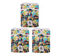 Hixingo Dog Nappies Female, 3 Packs Absorbent Pet Diapers Washable & Reusable Puppy Sanitary Wraps Panties Dog Incontinence for Small Medium Large Dog (XS,Alphabet)