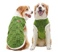 Hixingo Dog Pajamas for Large Medium Small, Dog Fleece Jumper Puppy Fleece Jacket Soft Warm Lightweight Winter Coat with D-Ring for Pets Male or Female (412B Green,6XL)