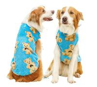 Hixingo Dog Pajamas for Large Medium Small, Dog Fleece Jumper Puppy Fleece Jacket Soft Warm Lightweight Winter Coat with D-Ring for Pets Male or Female (401A Lake Blue,6XL)