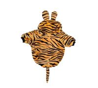 Hixingo Dog Pajamas for Large Medium Small, Dog Fleece Jumper Puppy Fleece Jacket Soft Warm Lightweight Winter Coat with D-Ring for Pets Male or Female (Orange Tiger,6XL)