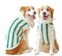 Hixingo Dog Pajamas for Large Medium Small, Dog Fleece Jumper Puppy Fleece Jacket Soft Warm Lightweight Winter Coat with D-Ring for Pets Male or Female (504 Green,7XL)