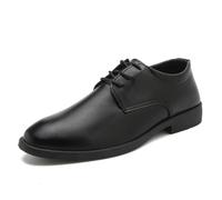 Hixingo Dress Shoes for Men Black Brown Size 7-10.5, Mens Oxford Formal Dress Shoes Business Classic Breathable Loafers Driving Sneakers Comfort Leather Fashion Walking for All Day Wear (Black,10)