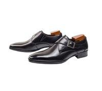 Hixingo Dress Shoes for Men Classic Size 7.5-11.5, Mens Oxford Formal Dress Shoes Business Breathable Loafers Casual Driving Sneakers Comfort Leather Fashion Walking for All Day Wear (Black,11)