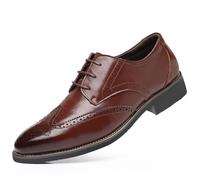 Hixingo Dress Shoes for Men Size 7-12, Brock Mens Oxford Formal Dress Shoes Business Classic Breathable Loafers Casual Driving Sneakers Comfort Leather Fashion Walking for All Day Wear (Coffee,11)