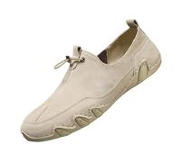 Hixingo Dress Shoes for Men Size 7-12 UK, Mens Formal Dress Shoes Business Classic Slip On Loafers Driving Sneakers Comfort Breathable for Suit, Wedding, Business, Sport (Khaki,11)