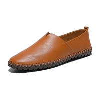 Hixingo Dress Shoes for Men Size 7-12 UK, Mens Formal Dress Shoes Business Classic Slip On Loafers Driving Sneakers Comfort Breathable for Suit, Wedding, Business, Driving (Brown,11)