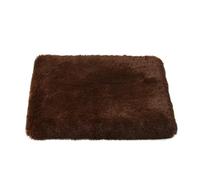 Hixingo Fall/Winter Warmth Dog Bed for Medium Small Puppy Kitten, Anti AnXiety Cat Bed, Removable Washable Dog Mat, Soft Fluffy Mat for Cat for Living Room,Bedroom,Balcony (Brown,L90xW70xH10cm)