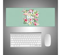 Hixingo Flamingo Print Large Mouse Mat, Gaming Mouse Pad, Mouse Pad, Mousepad with Stitched Edges, Non-Slip Rubber Base Mouse Pads for Office & Home (800 * 300 * 3mm,Alphabet Flamingo)