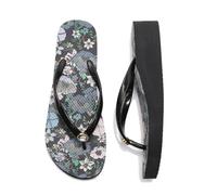 Hixingo Flip Flops Women 4cm, Comfortable Women's Flip Flops Sandals Fashion Summer Beach Walking Thong Sandles Slip On Indoor Outdoor Shoes (Morning Glory,3.5)