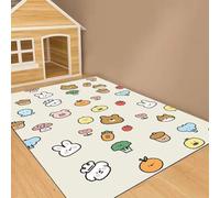 Hixingo Food Mat for Dogs and Cats, Large PVC Pet Food Bowls Mat Absorbent Feeding Placemats with Non-Slip Rubber for Floor & Messy Drinkers-3D (Pig rabbit,40 * 60cm)