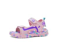 Hixingo Girls Sandals Size 9.5-13 UK Summer Open Toe Colorful Kids Sandals, Toddler Cute Flat Anti Slip girls summer shoes, for Holiday Wedding Party Outdoor Casual Beach (Purple,12)