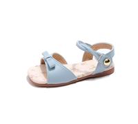 Hixingo Girls Sandals Summer Open Toe Sandals, Cute Flat Anti Slip Girls Shoes for Little Kids Big Kids, for Holiday Wedding Party Casual Beach Outdoor 3-12 Years Old (Blue,10)