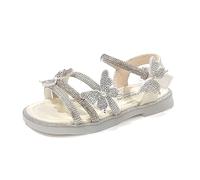Hixingo Girls Sandals Summer Open Toe Sandals, Cute Flat Anti Slip girls Shoes for Little Kids Big Kids, for Holiday Wedding Party Casual Beach Outdoor 3-6 Years Old