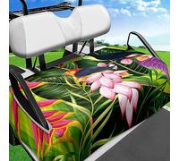Hixingo Golf Cart Seat Covers for Club Car Flower Plant Golf Buggy Seat Cover Front Seat Cover Set Dustproof Sun-Proof Resistant Golf Cart Seat Cover Protector Durable (51x31,Bird)