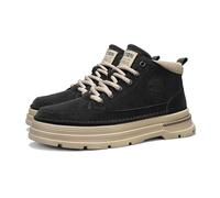 Hixingo Hiking Shoes, Retro British Style Walking Boots, Waterproof Hiking Boots, Men's Trekking Hiking Footwear, Secure Foothold Outdoor Camping Sneaker Climbing Shoes Black