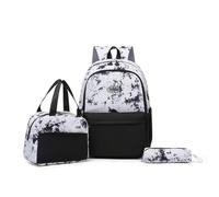 Hixingo Kids Backpack 3 Piece Set Boys Girls, Character Print School Backpacks Children Liqhtweight and Breathable School Book Bag for Sports Travel Holiday (24L,Black)