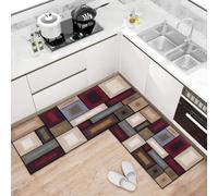 Hixingo Kitchen Rug Mat Hallway Runner Rugs, Washable Non-Slip Absorbent Quick Drying Diatom Mud Mat for Bath Floor Door Long Carpet for Sink Bathroom Laundry Room (Multi Color Tile,60x90cm)