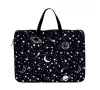 Hixingo Laptop Sleeve Case 13 14 15 inch, 3D Printing Durable Laptop Computer Bag Cover with Handle for Men Women, Easy To Clean for Laptops Protective Cover (15”,black planet 9)
