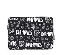 Hixingo Laptop Sleeve Case 13/14/15 inch, Waterproof Durable Laptop Computer Bag Cover for Men and Women Easy To Clean for Laptops Protective Cover (15 inch,Diamonds)