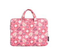 Hixingo Laptop Sleeve Case 13 14 15 inch, Waterproof Durable Pink Flower Laptop Computer Bag Cover Flower with Handle for Men and Women Easy To Clean for Laptops Protective Cover (13 inch,Leaf)