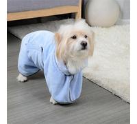 Hixingo Large Dog Drying Coats, Super Absorbent Dog Towel Robe Super Soft Dog Towel Coat Microfiber Pet Dressing Gown for Spaniels, Dachshund, Labrador, Cocker Spaniel (XL,Blue)