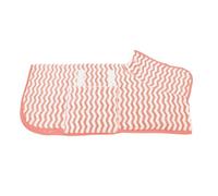 Hixingo Large Dog Drying Coats, Super Absorbent Dog Towel Robe Super Soft Dog Towel Coat Microfiber Pet Dressing Gown for Spaniels, Dachshund, Labrador, Cocker Spaniel (M,Pink Stripe)