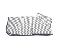 Hixingo Large Dog Drying Coats, Super Absorbent Dog Towel Robe Super Soft Dog Towel Coat Microfiber Pet Dressing Gown for Spaniels, Dachshund, Labrador, Cocker Spaniel (M,Grey Stripe)