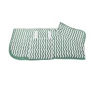 Hixingo Large Dog Drying Coats, Super Absorbent Dog Towel Robe Super Soft Dog Towel Coat Microfiber Pet Dressing Gown for Spaniels, Dachshund, Labrador, Cocker Spaniel (XS,Green Stripe)