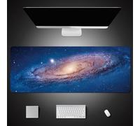 Hixingo Large Mouse Mat, Gaming Mouse Pad, 3D Galaxy Mouse Pad, Mousepad with Stitched Edges, Non-Slip Rubber Base Mouse Pads for Office & Home (600X300X3MM,starry sky 7)